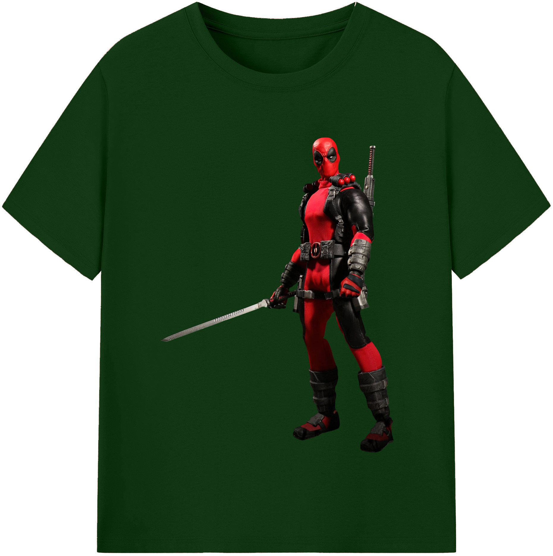 （画像用） Deadpool デッドプール 綿100％半袖Tシャツ（フロントプリント）